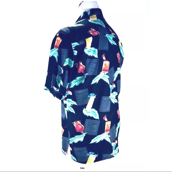 Bar Drinks Recipes Short Sleeve Button Front Shirt - Picture 3 of 7